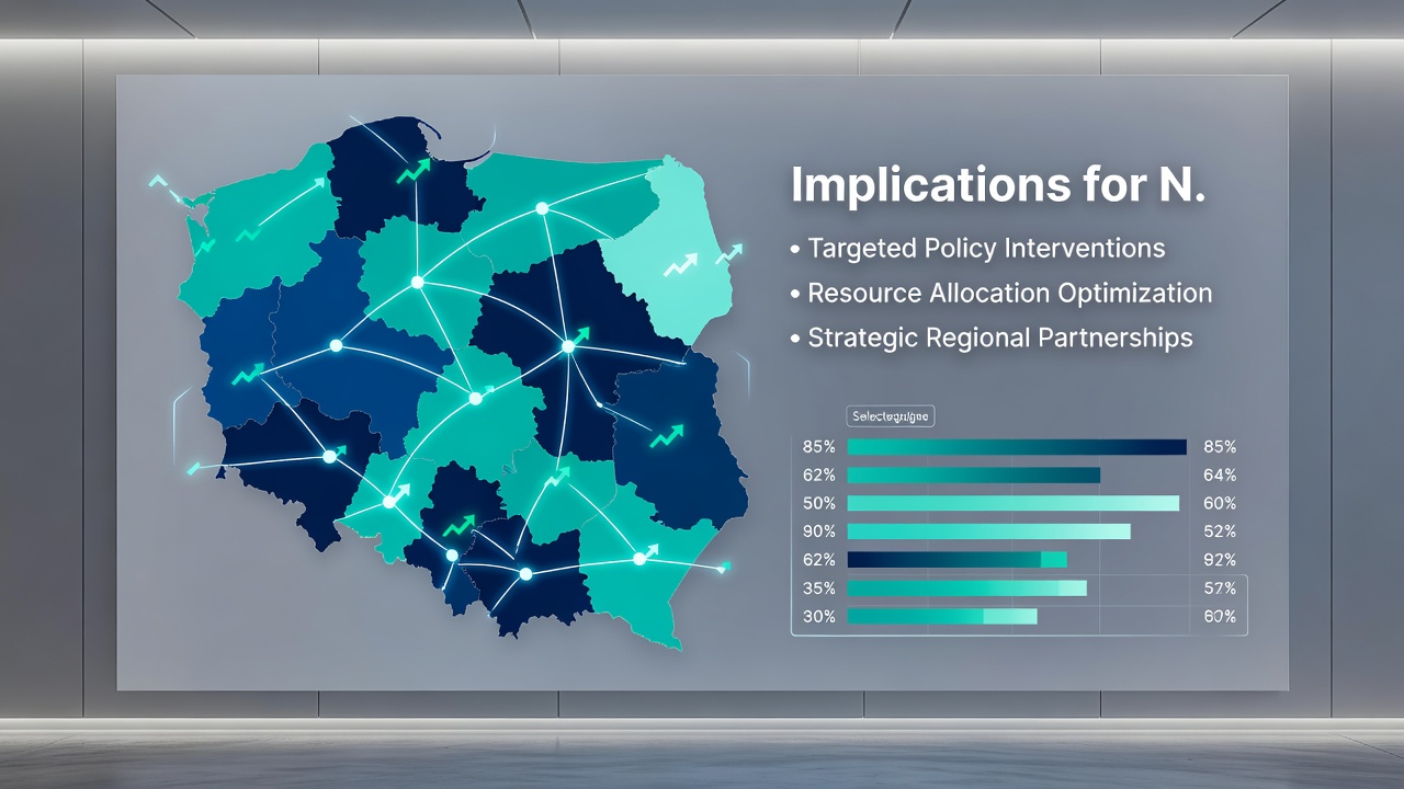 Infographic of Polish education data trends and regional comparisons